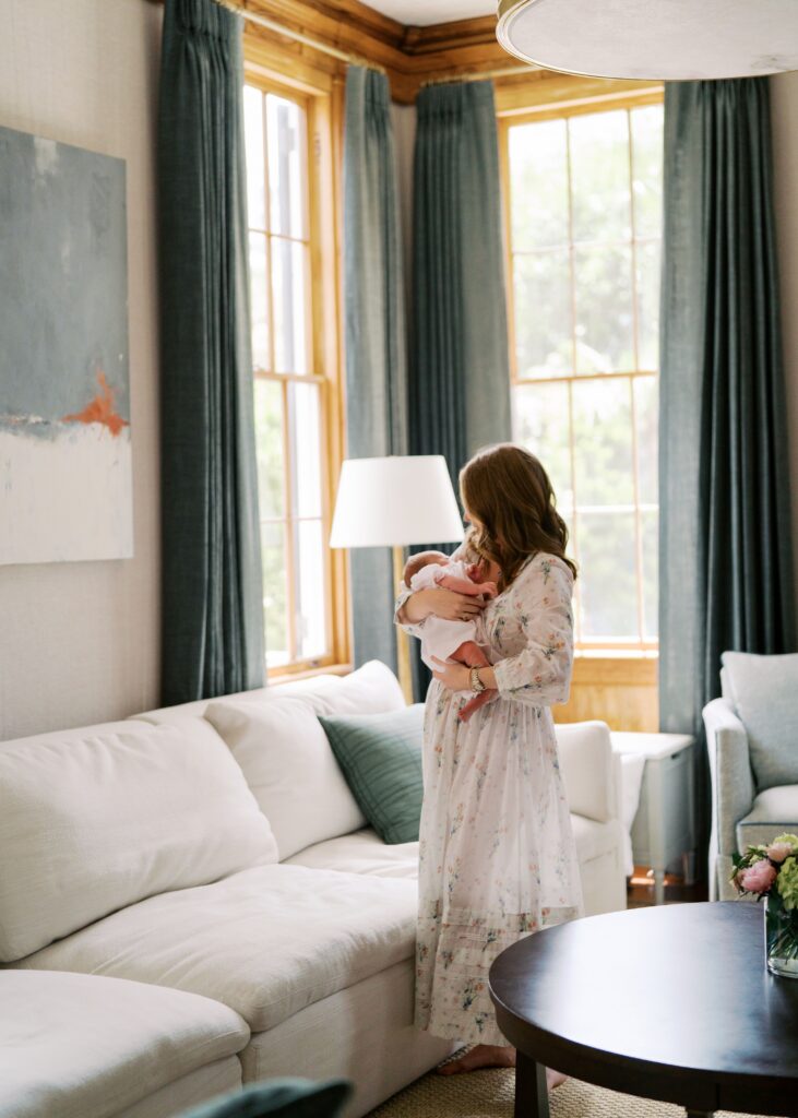 in home newborn session in charleston southcarolina